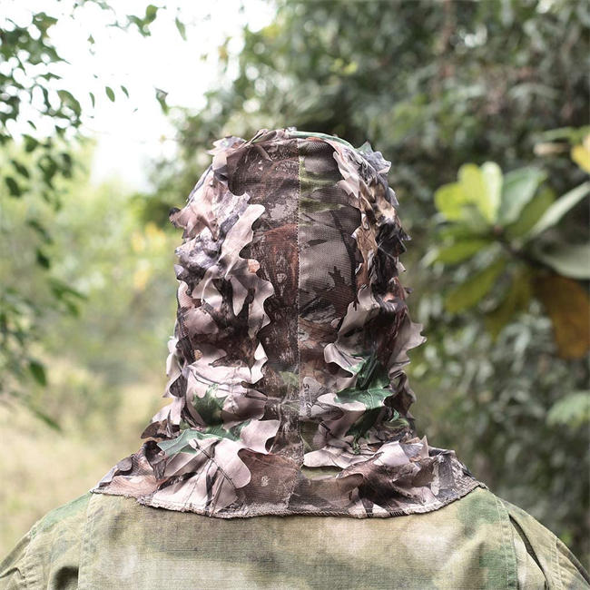 3D Leafy Face Mask,Ghillie Camouflage Leafy Hat,Hunting Face Mask,Camo Face Mask Hunting,Camo Hunter Hunting Mask